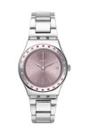 SWATCH Countryside Pinkaround Silver Stainless Steel Bracelet