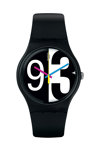 SWATCH Zoomzang Black Silicone Strap