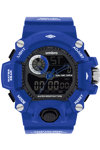 UMBRO Sport Dual Time Chronograph Blue Rubber Strap