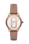 MARC JACOBS Corie Brown Leather Strap