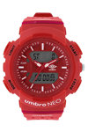 UMBRO Neo Dual Time Chronograph Red Rubber Strap