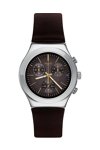 SWATCH Irony Brownflect Chronograph Brown Leather Strap