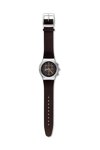SWATCH Irony Brownflect Chronograph Brown Leather Strap