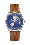 HAMILTON Jazzmaster Open Heart Viewmatic Automatic Brown Leather Strap