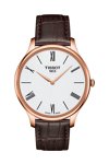 TISSOT T-Classic Tradition Brown Combined Materials Strap