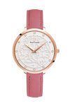 PIERRE LANNIER Eolia Crystals Pink Leather Strap