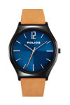 POLICE Orkneys Brown Leather Strap