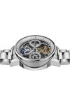 INGERSOLL Jazz Automatic Dual Time Silver Stainless Steel Bracelet