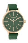 OOZOO Timepieces Green Leather Strap