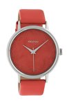 OOZOO Timepieces Limited Coral Leather Strap