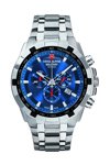 SWISS ALPINE MILITARY Star Fighter Chronograph Silver Stainless Steel Bracelet