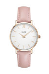 CLUSE Minuit Pink Leather Strap