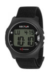SECTOR EXPANDER-21K Dual Time Chronograph Black Fabric Strap