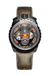 BOMBERG BOLD-68 Dual Time Brown Leather Strap
