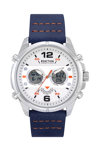 REACTION KENNETH COLE Ana-Digi Dual Time Chronograph Blue Synthetic Strap