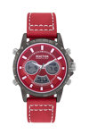 REACTION KENNETH COLE Ana-Digi Chronograph Red Synthetic Strap