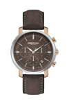 KENNETH COLE Gents Chronograph Brown Leather Strap