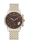 CLAUDE BERNARD Classic Gents Chronograph Two Tone Stainless Steel Bracelet