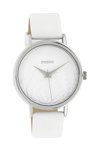 OOZOO Timepieces White Leather Strap (36mm)