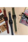 CASIO Vintage Edgy Chronograph Khaki Rubber Strap