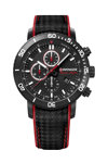WENGER Roadster Chronograph Black Leather Strap