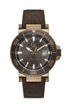 GUESS Collection Mens Brown Leather Strap