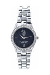 U.S. POLO Blair Crystals Silver Stainless Steel Bracelet