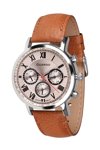 GUARDO Gents Brown Leather Strap