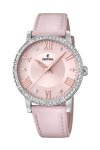 FESTINA Ladies Crystals Pink Leather Strap