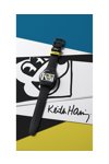 SWATCH Keith Haring Mickey Blanc sur Noir Black Silicone Strap