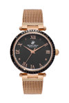BEVERLY HILLS POLO CLUB Ladies Crystals Rose Gold Stainless Steel Bracelet