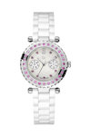 GUESS Collection Crystals White Ceramic Bracelet
