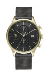 U.S.Polo Aaron Chronograph Black Stainless Steel Bracelet