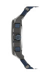 POLICE Hamnoy Dual Time Blue Silicone Strap