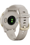 GARMIN Venu 2S Light Gold Bezel with Light Sand Case and Beige Silicone Band