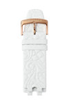 VERSACE White Leather Strap with Rose Gold Stainless Steel Buckle