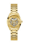 GUESS Clear Cut Gold Stainless Steel Bracelet