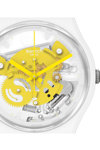 SWATCH Time to Yellow Small White Bio-Sourced Material Strap