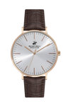 BEVERLY HILLS POLO CLUB Gents Brown Leather Strap