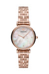 Emporio ARMANI Gianni T-Bar Crystals Rose Gold Stainless Steel Bracelet