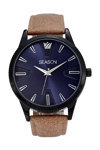 SEASONTIME Gents Brown Leather Strap