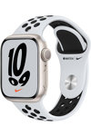 Apple Watch Nike Series 7 GPS 41mm Starlight Aluminium Case with Pure Platinum/Black Nike Sport Band