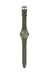 SWATCH Gents Pearlygreen Khaki Silicone Strap