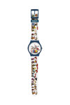 SWATCH Peanuts First Base Multicolor Silicone Strap