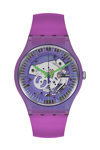 SWATCH Gents Shimmer Purple Silicone Strap