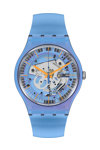 SWATCH Gents Shimmer Blue Silicone Strap