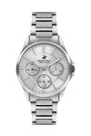 BEVERLY HILLS POLO CLUB Ladies Crystals Silver Stainless Steel Bracelet