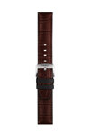 TISSOT Brown Leather and Rubber Strap 22 mm