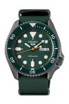 SEIKO 5 Sports Automatic Green Synthetic Strap