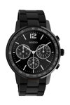 OOZOO Timepieces Chronograph Black Stainless Steel Bracelet
